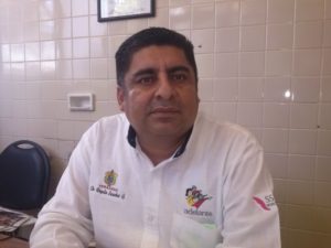 Director del Centro de Salud de Minatitlán, Doctor Rogelio Sánchez Gómez aceptó que por cuestiones administrativas fueron suspendidas actividades por Dïa Mundial contra la Rabia.