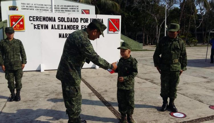 KEVIN, HIZO SU SUEÑO REALIDAD DE SER SOLDADO