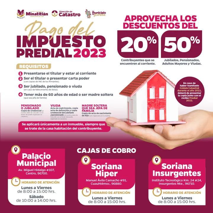 En este 2023 ponte al corriente con tu pago impuesto predial.🏠